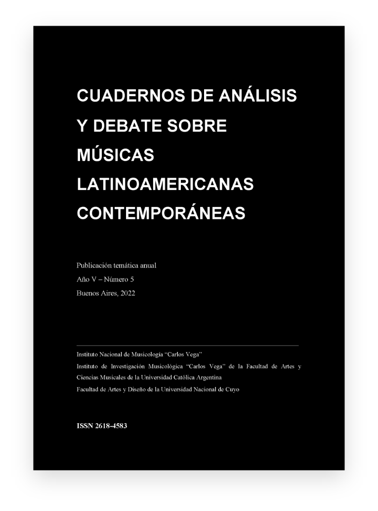 Cuadernos de Análisis y Debate sobre Músicas Latinoamericanas Contemporáneas